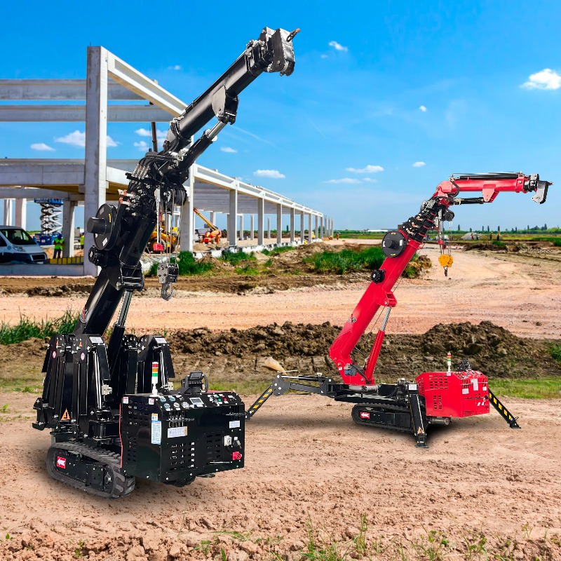 Heavy Equipment Lifting - Kompakt Mini Örümcek Vinç Hidrolik Elektrikli