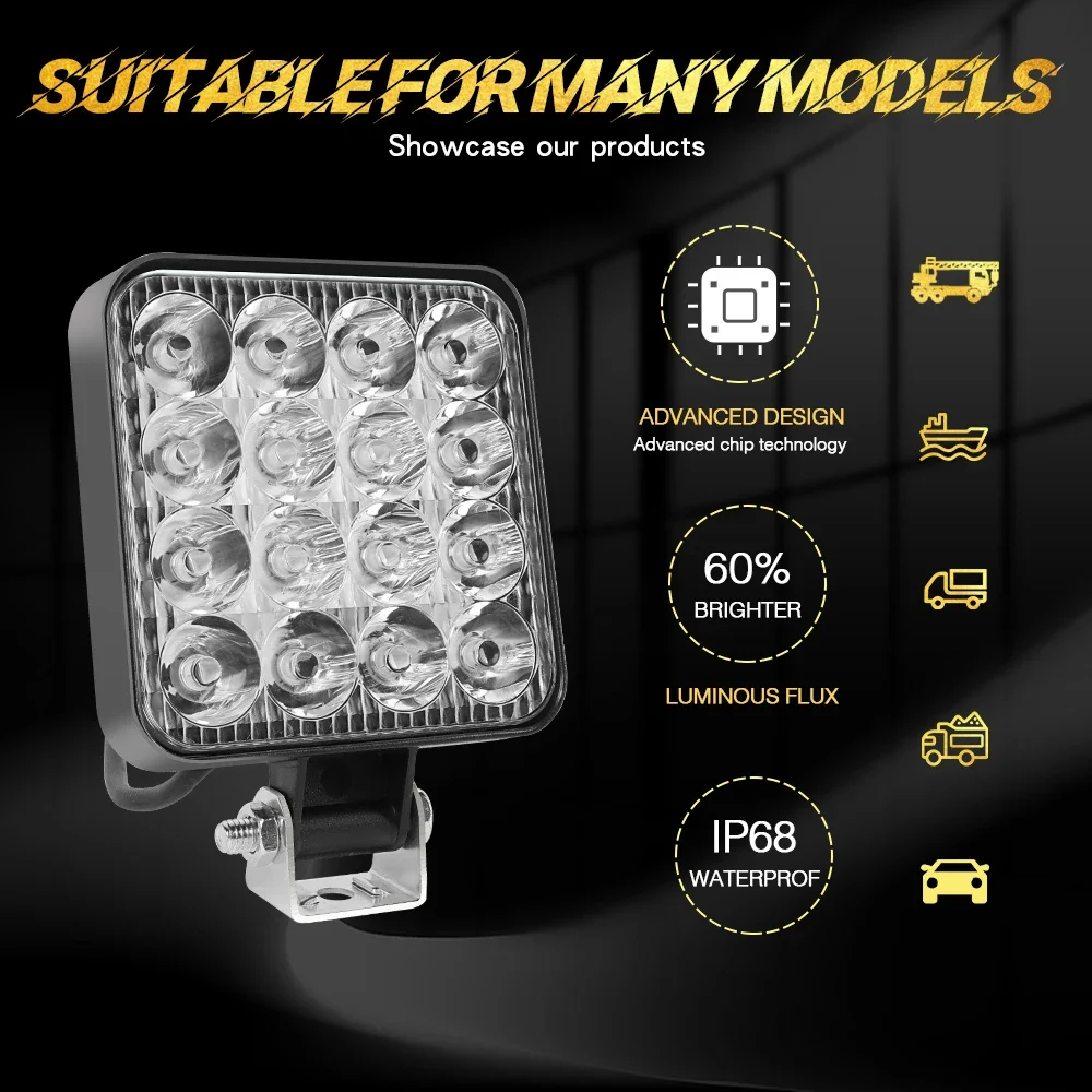 4 ADET 4 inç LED Çalışma Lamba - Heavy Equipment Supplies incelemesi ve fiyatı